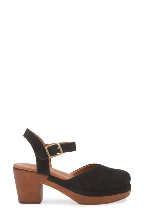 Cordani Warner Ankle Strap Platform Clog In Black