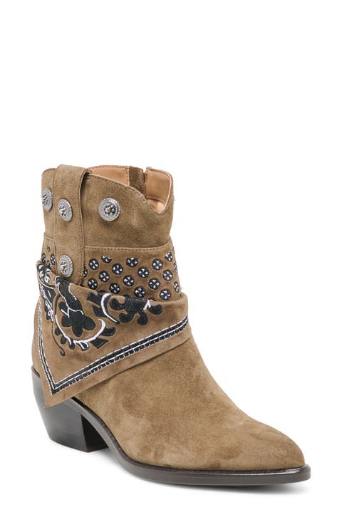 Mekala Embroidered Bootie