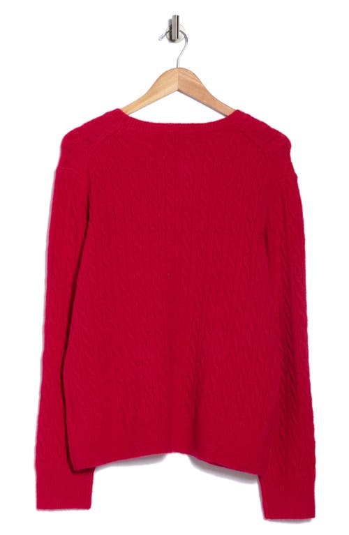 Brooks Brothers Cable Knit Pullover Sweater In Red