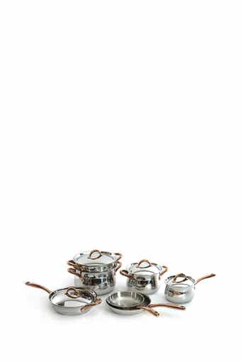 BergHOFF 11-Piece Cookware Set with Rose Gold Handles