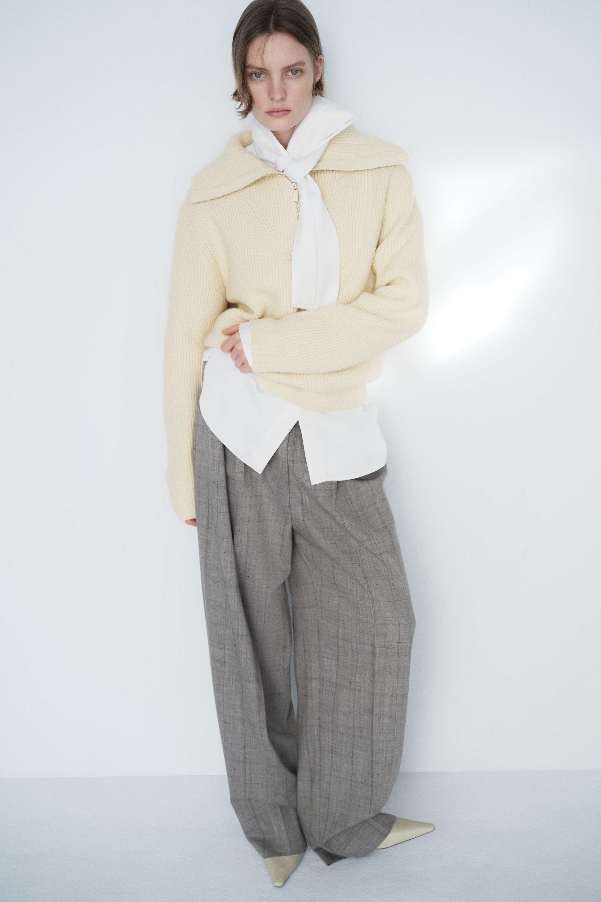 Rib-knit Zip-top Jumper - image 2