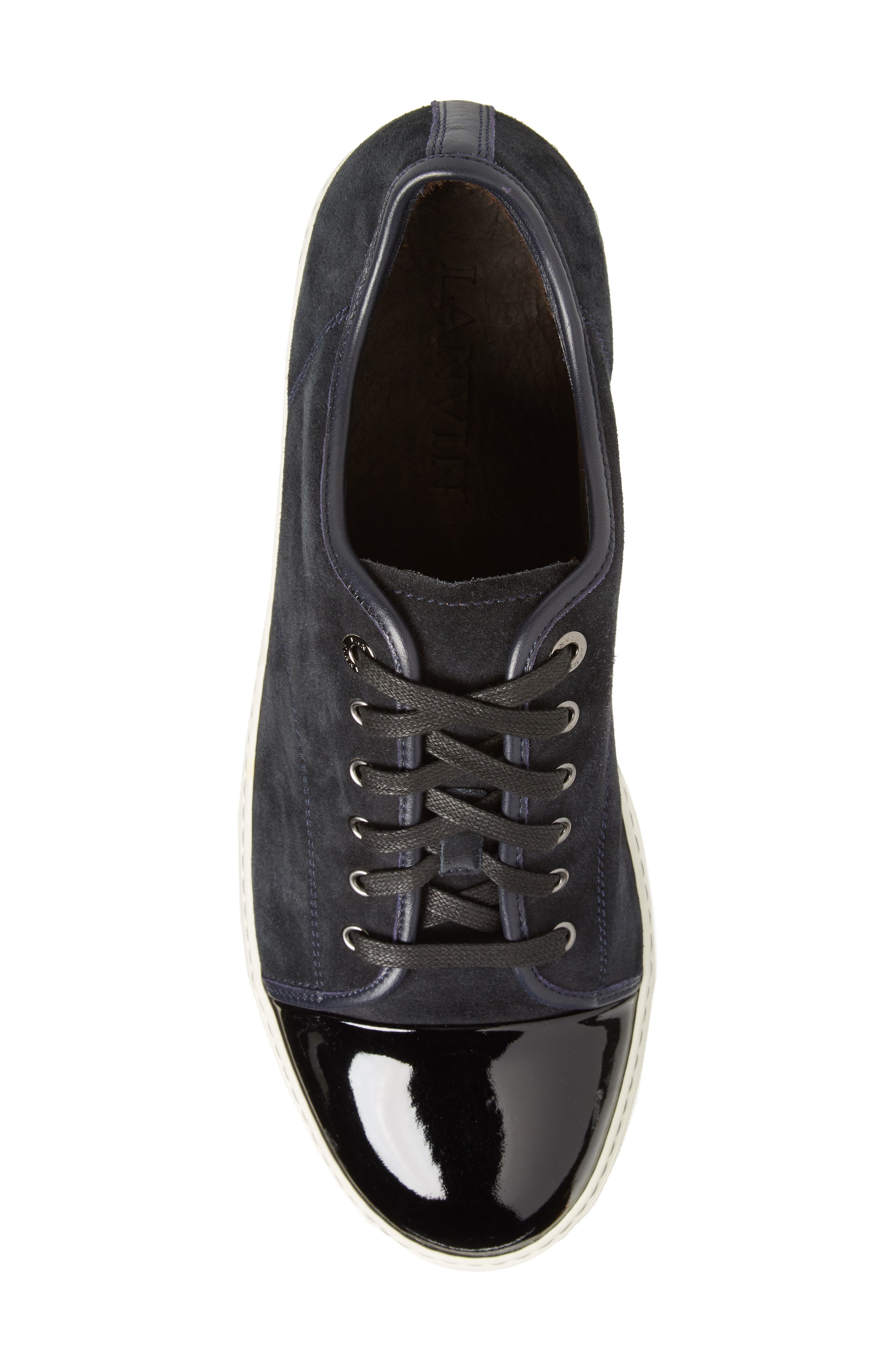 Dbb1 Suede And Patent Leather Sneakers, Alternate, color, 24 DARK BLUE