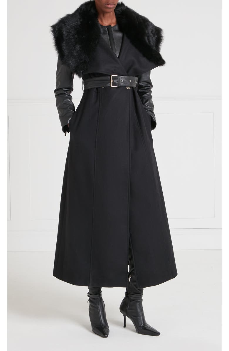 Temperley London Sovereign Coat, Main, color, Black