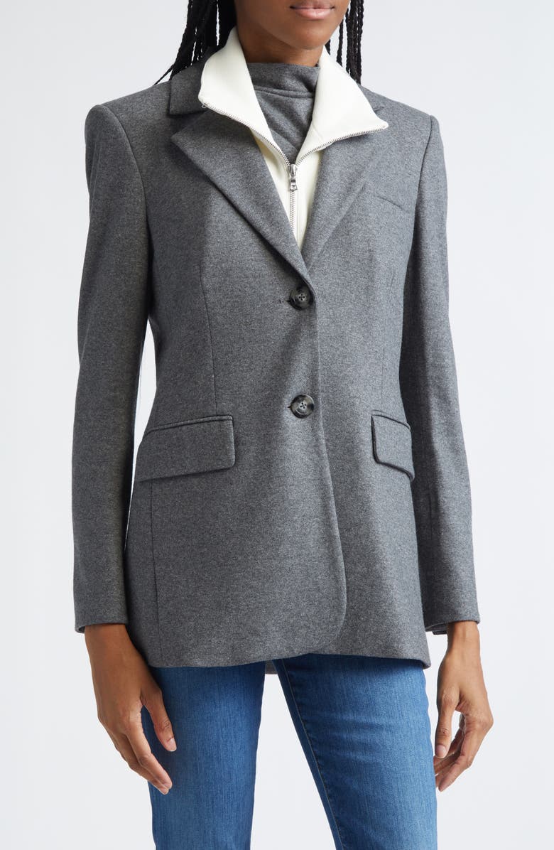 Veronica Beard Ryanne jacket, Alternate, color, Medium Heather Grey