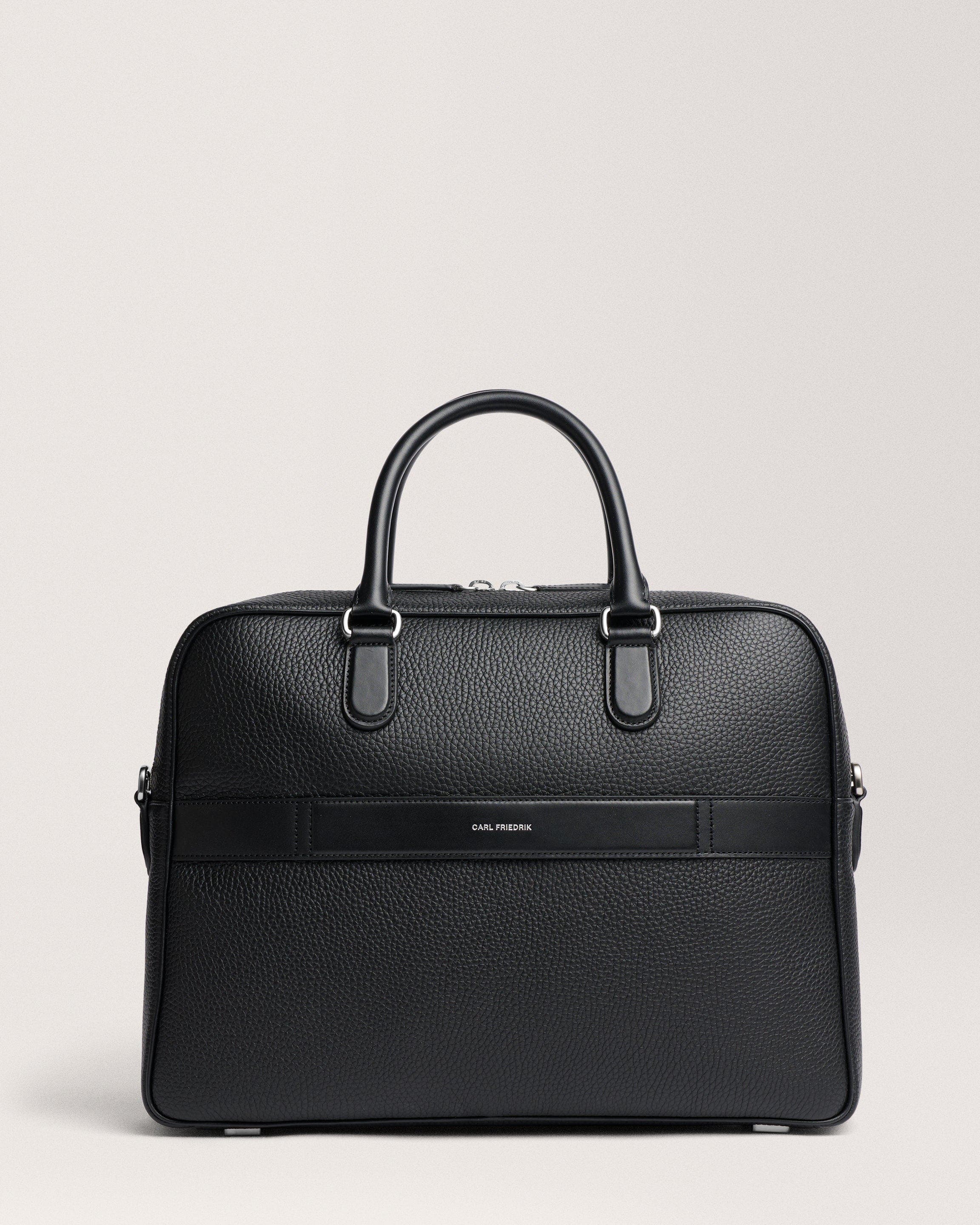 Carl Friedrik Dunloe Briefcase, Alternate, color, Black