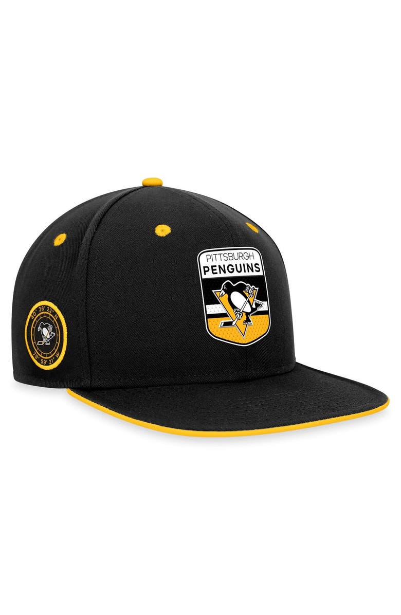 FANATICS Men's Fanatics Branded  Black Pittsburgh Penguins 2023 NHL Draft Snapback Hat, Alternate, color, 