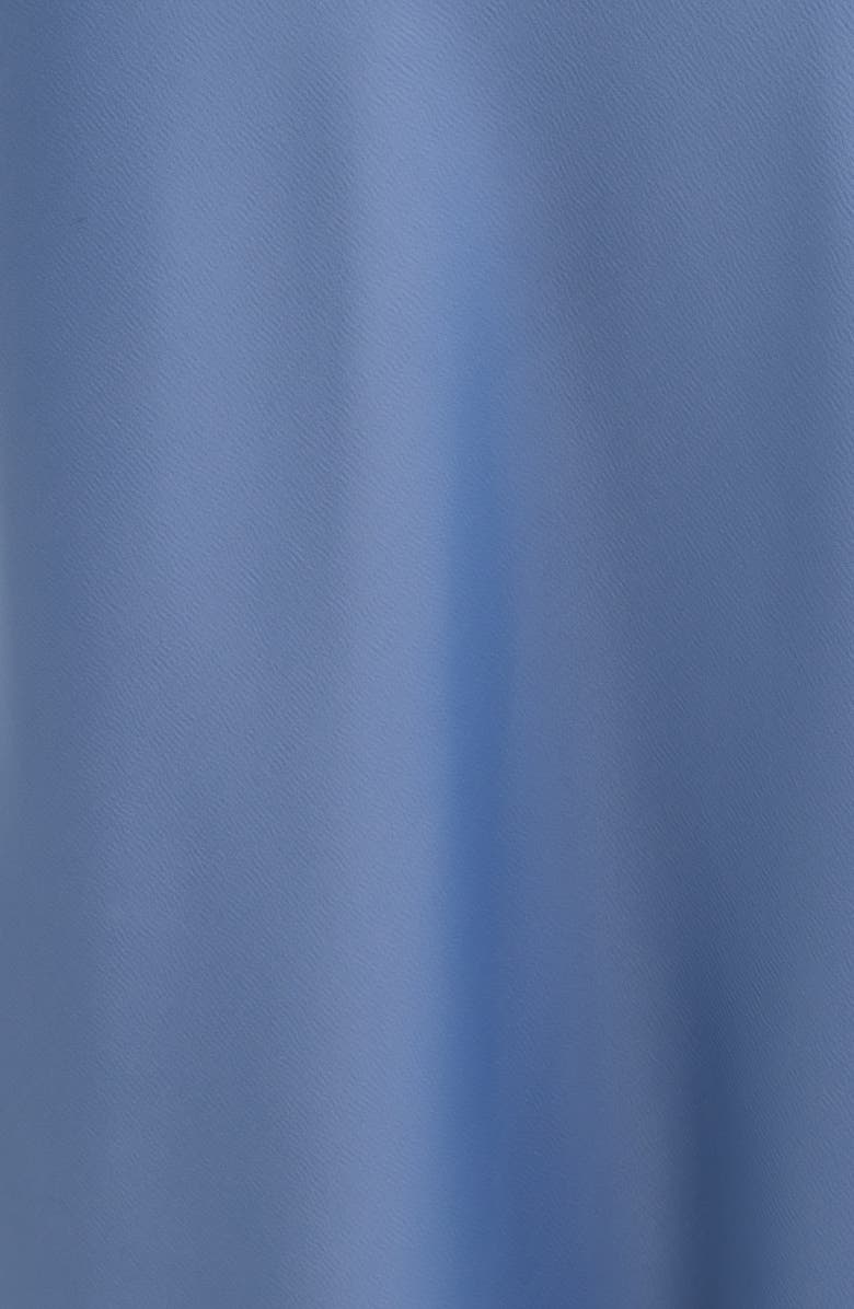 Open Edit Lace Trim Satin Midi Skirt, Alternate, color, Blue Umbra