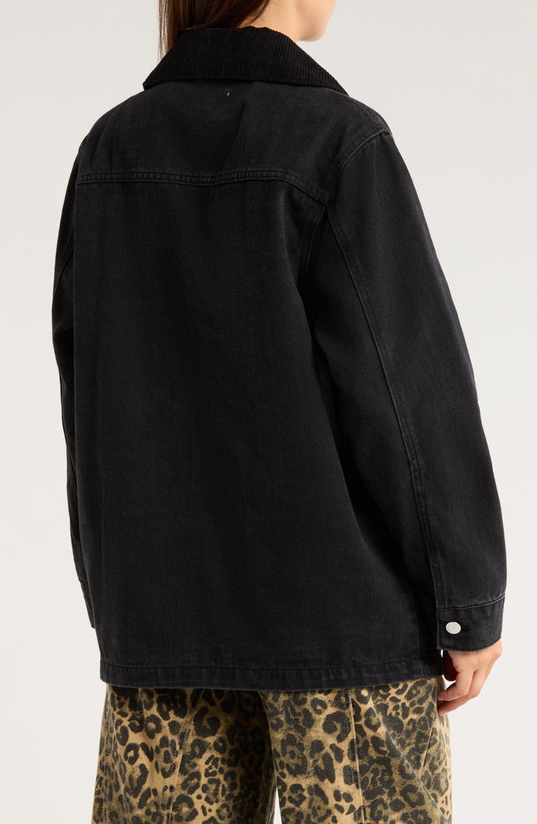 Vigoss Western Denim Jacket, Alternate, color, Washed Black