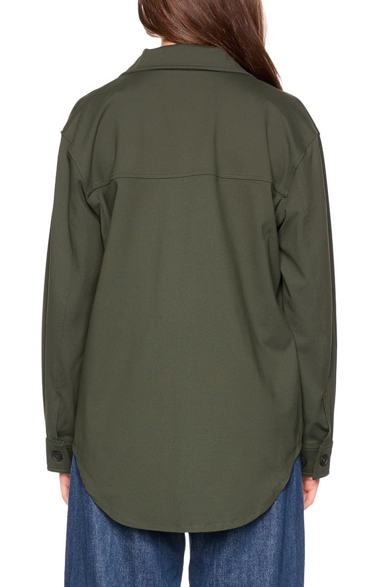 Susana Monaco Shirt Jacket, Alternate, color, Hunter Green