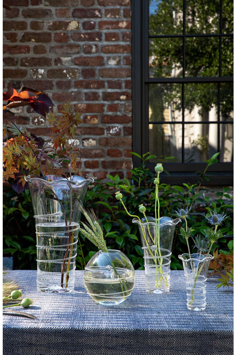 Amalia Flared Glass Vase, Alternate, color, CLEAR