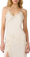 Steve Madden Lakely Lace Trim Satin Camisole