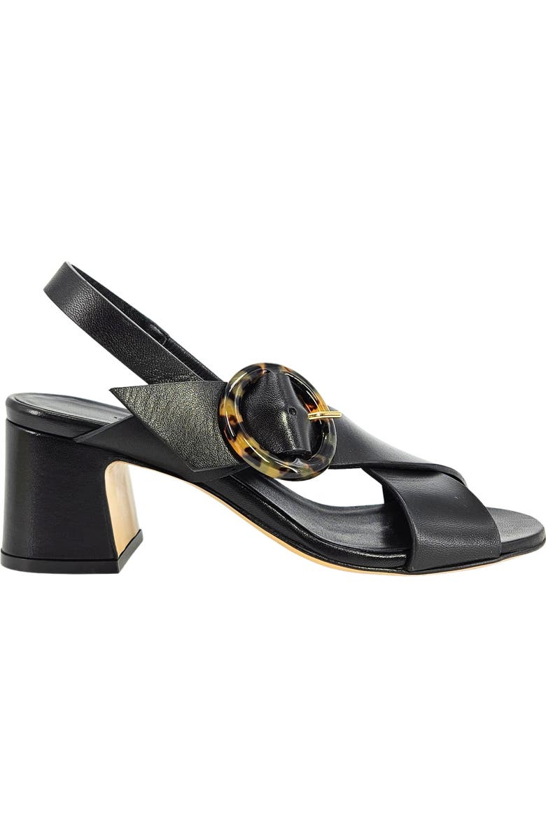 Madison Maison Block Heel Singback Sandal, Main, color, Black