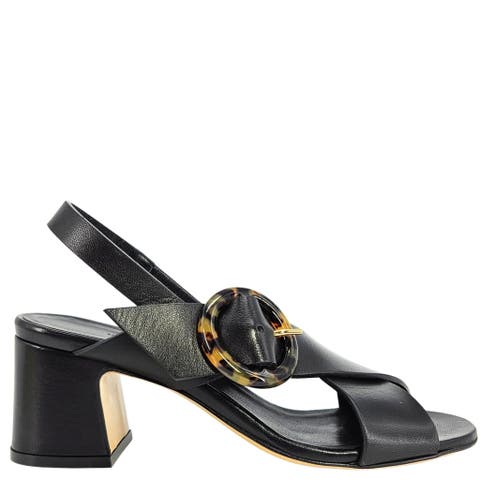 Block Heel Singback Sandal
