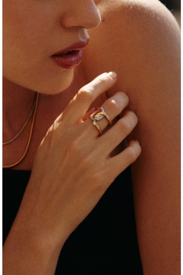 Colosseum Ring, Alternate, color, Gold & Silver