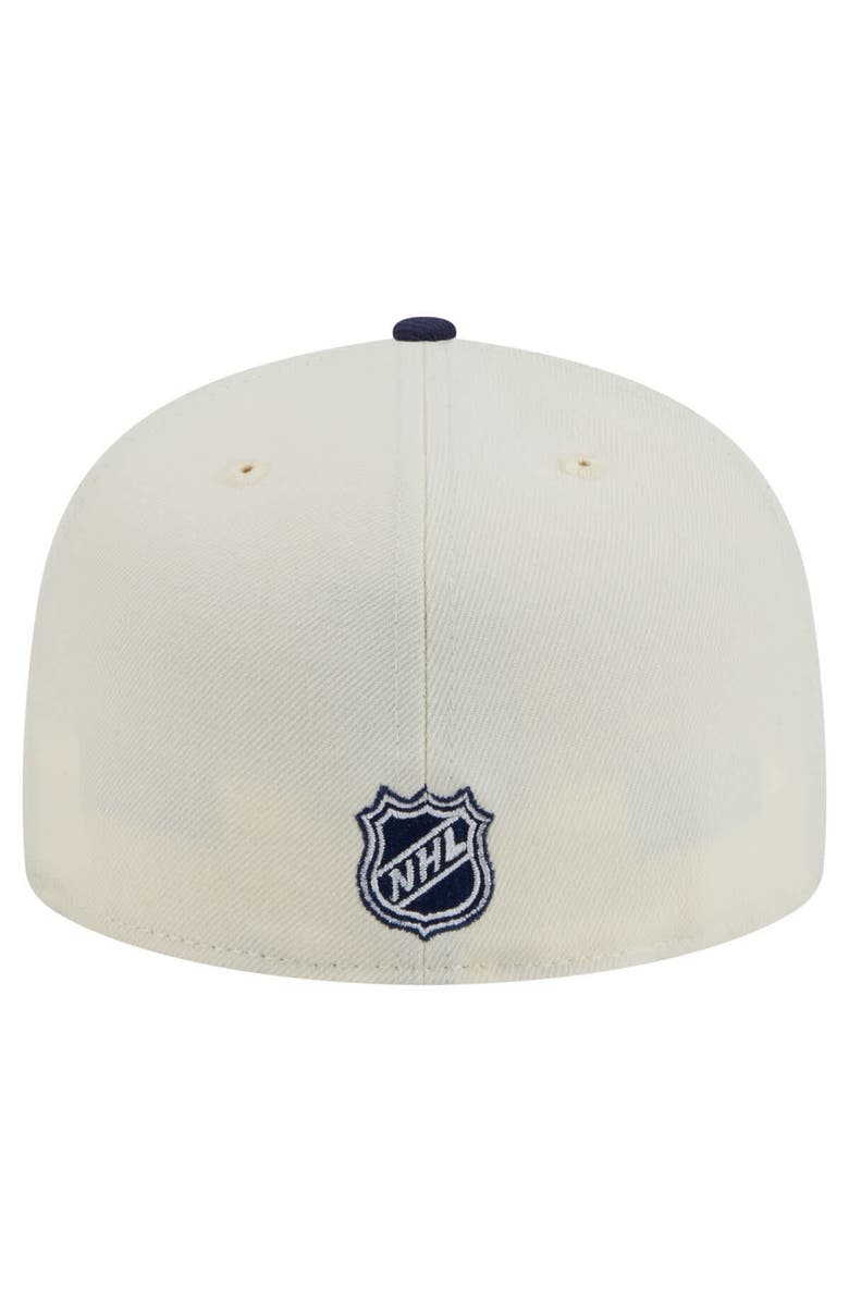 New Era Men's New Era  White Toronto Maple Leafs Chrome Two-Toned 59FIFTY Fitted Hat, Alternate, color, 