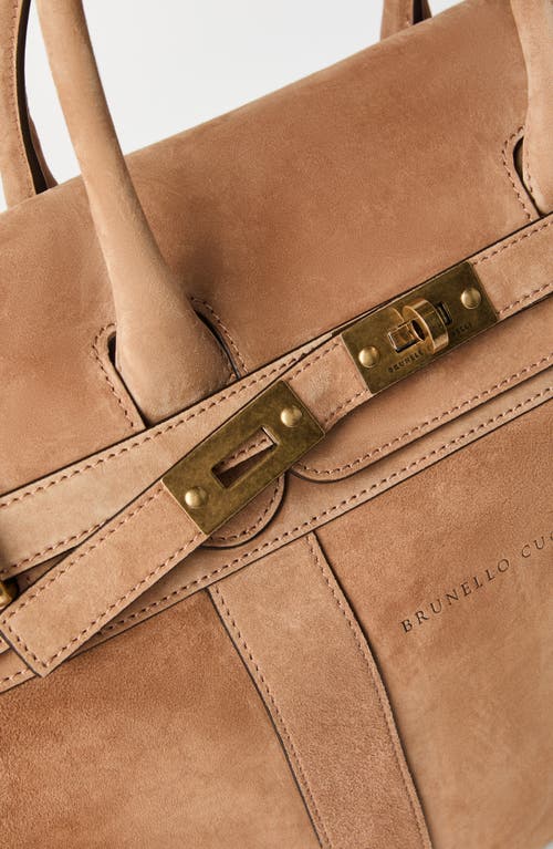 Brunello Cucinelli Country Bag In Biscuit