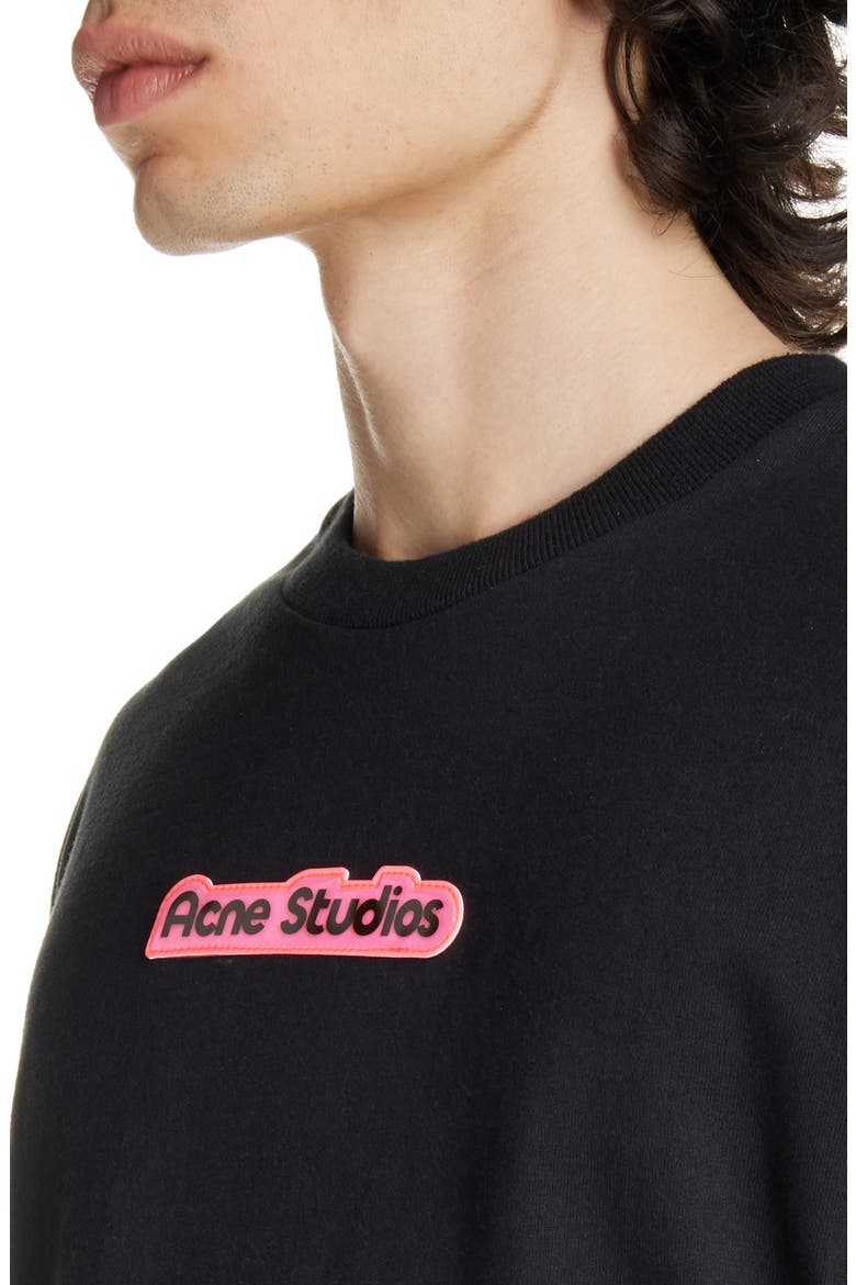 Logo Patch Organic Cotton T-Shirt, Alternate, color, BLACK