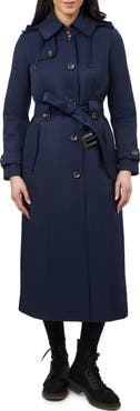 London Fog Water Resistant Belted Trench Coat