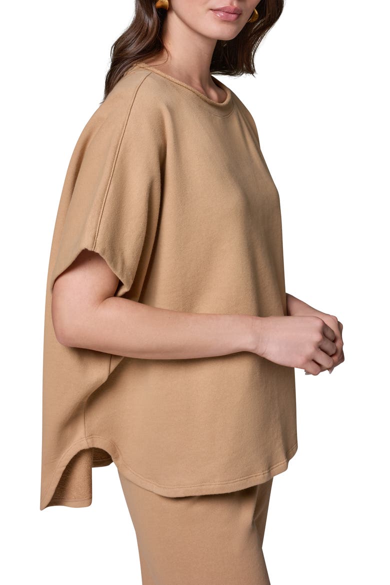 Cotton French Terry T-Shirt, Alternate, color, FAWN