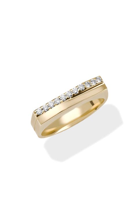 14K Gold Geometric Stack Ring
