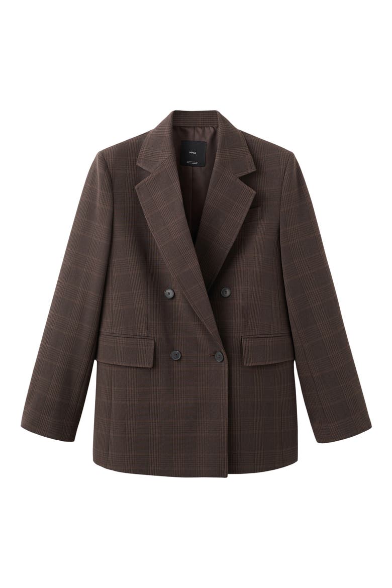 Double Breasted Suit Jacket, Alternate, color, BROWN
