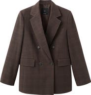 MANGO Double Breasted Suit Jacket