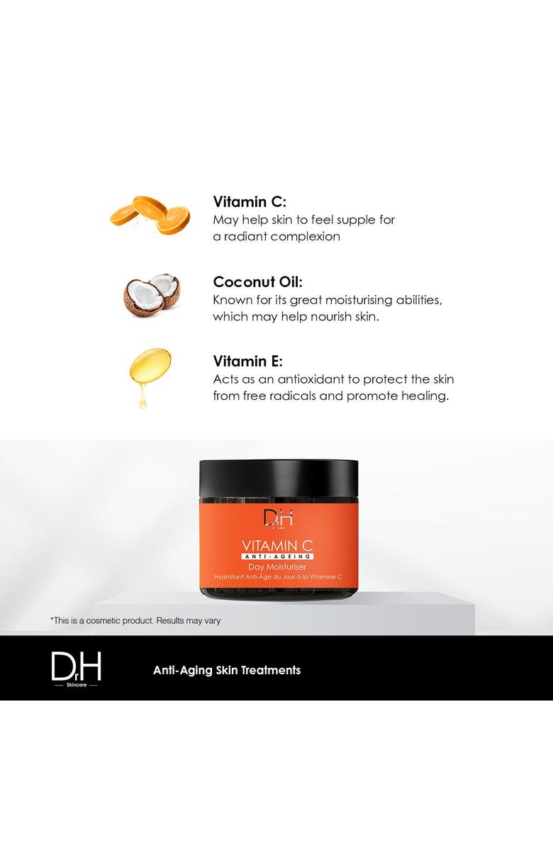 Dr H Vitamin C Anti-Ageing Day Moisturiser 60ml, Alternate, color, White