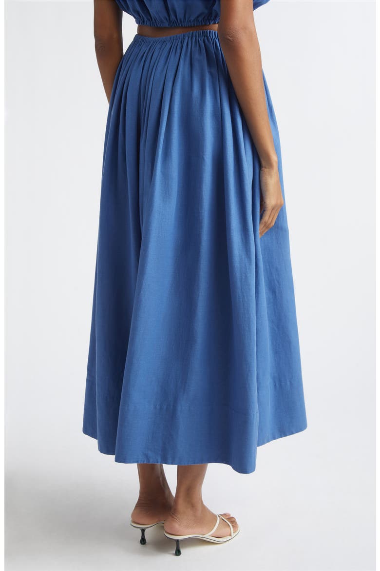 Imogen Linen & Cotton Skirt, Alternate, color, OCEAN