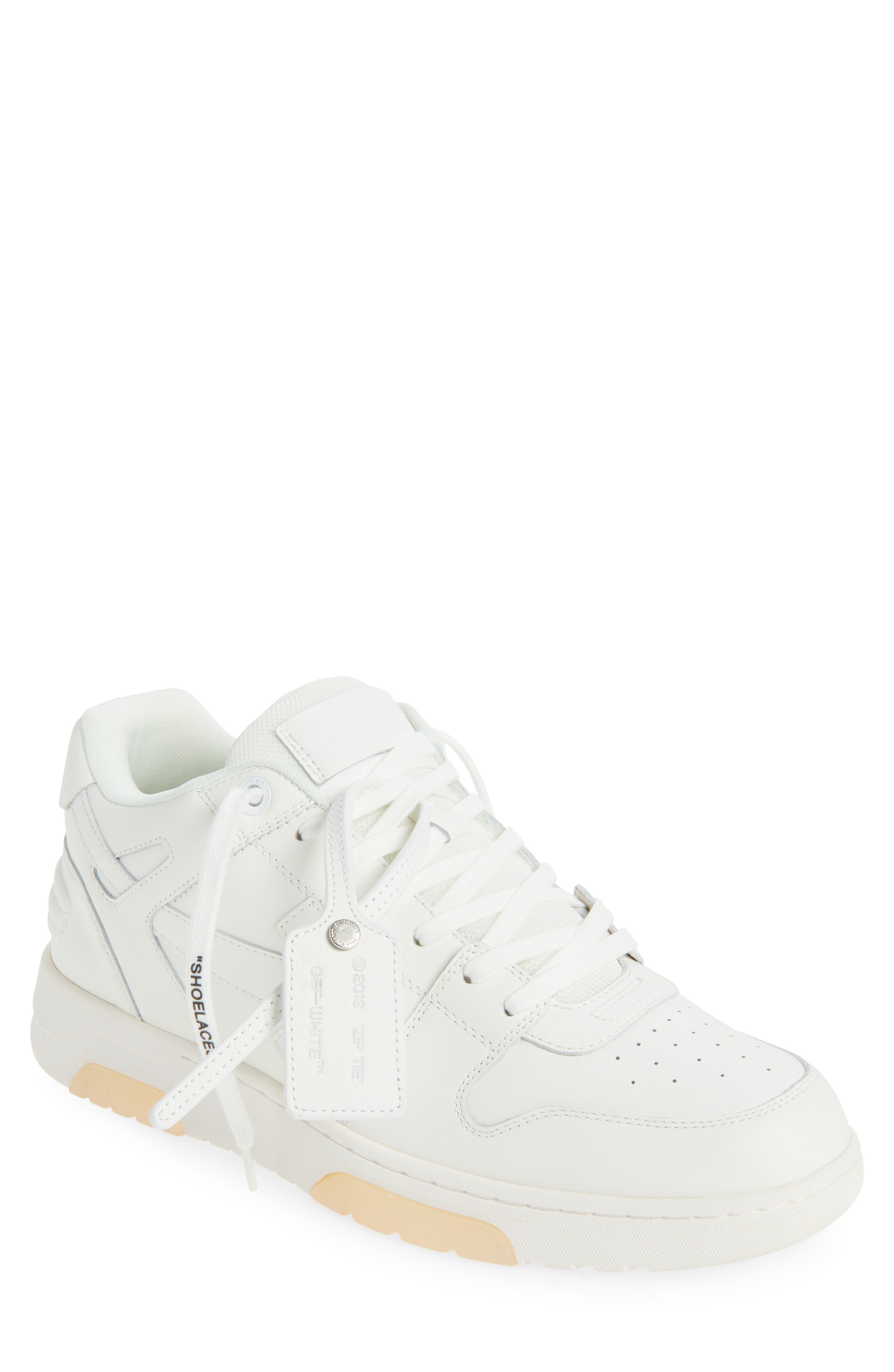 Off-White Out Of Office Leather Sneaker, Main, color, 