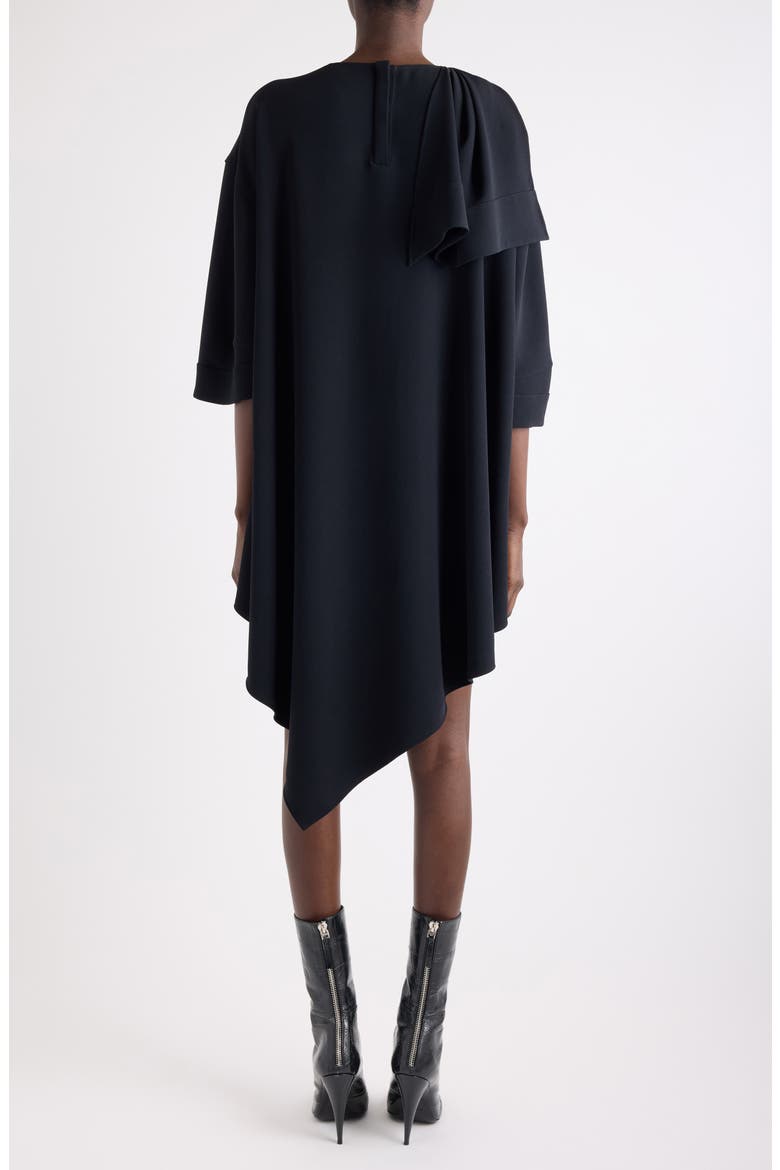 Bow Short Dress, Alternate, color, BLACK