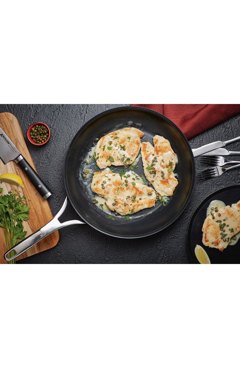 ANOLON Two-Piece Nonstick Skillet Set, Alternate, color, Onyx