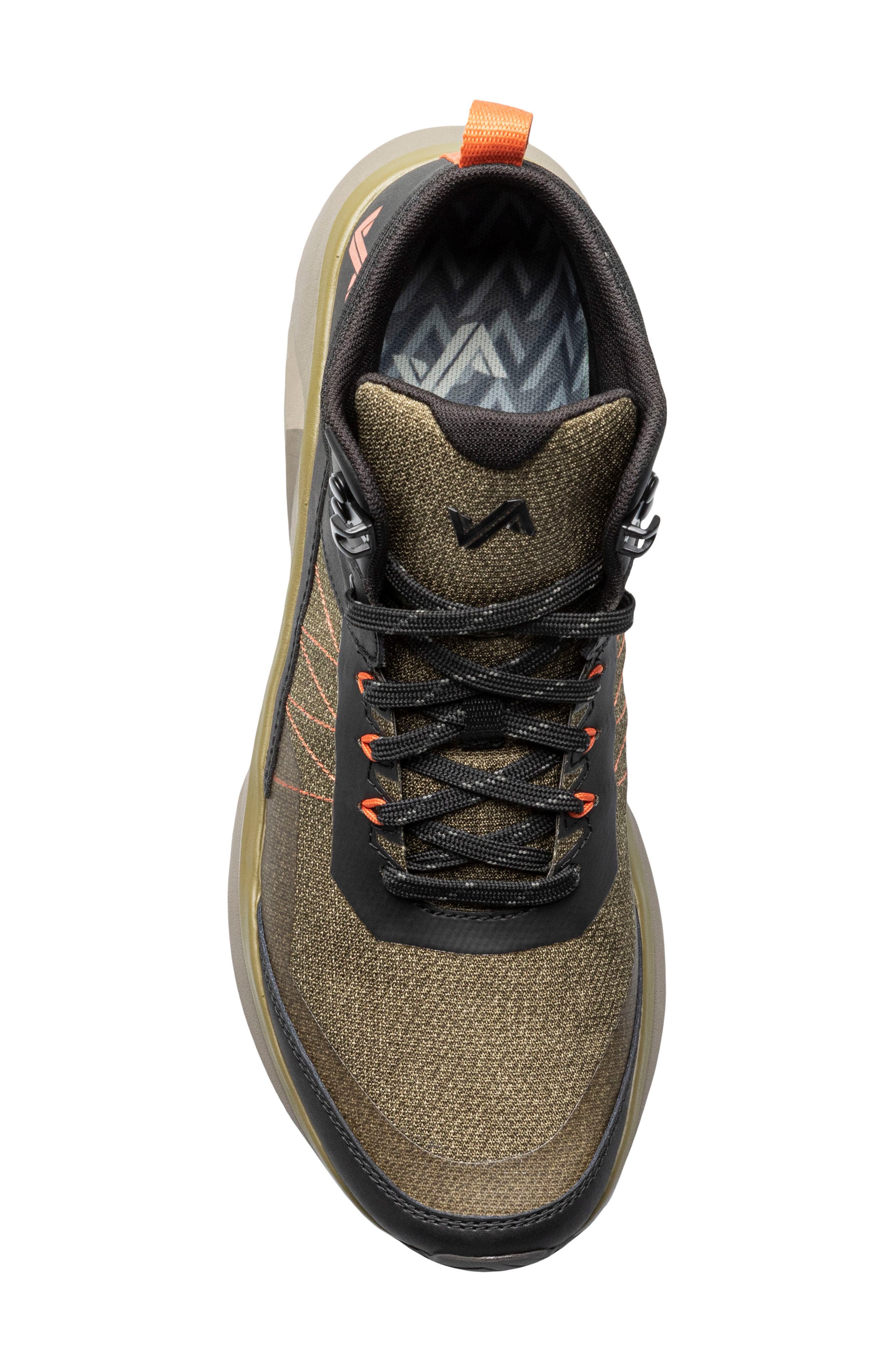 Cascade Peak Mid Waterproof Hiking Shoe, Alternate, color, BLACK/ OLIVE