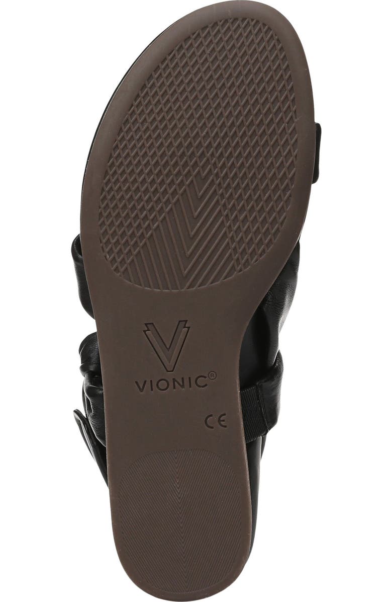 Vionic Geneva Strappy Sandal, Alternate, color, Black Leather