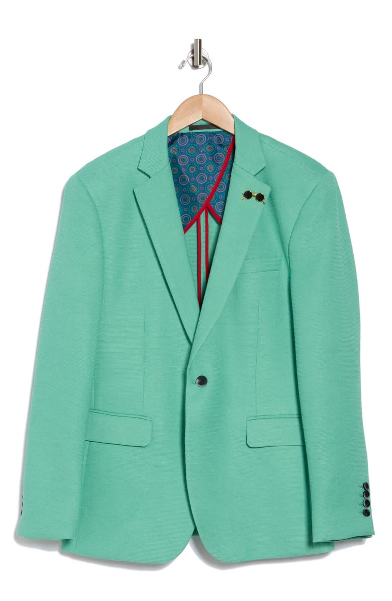 T.R. PREMIUM Slim Fit Pocket Blazer, Alternate, color, Tropic Green