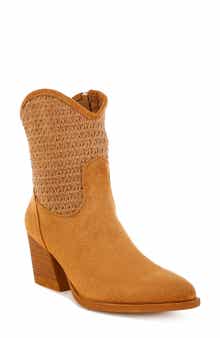 LONDON RAG Bimmy Crochet Trim Western Bootie