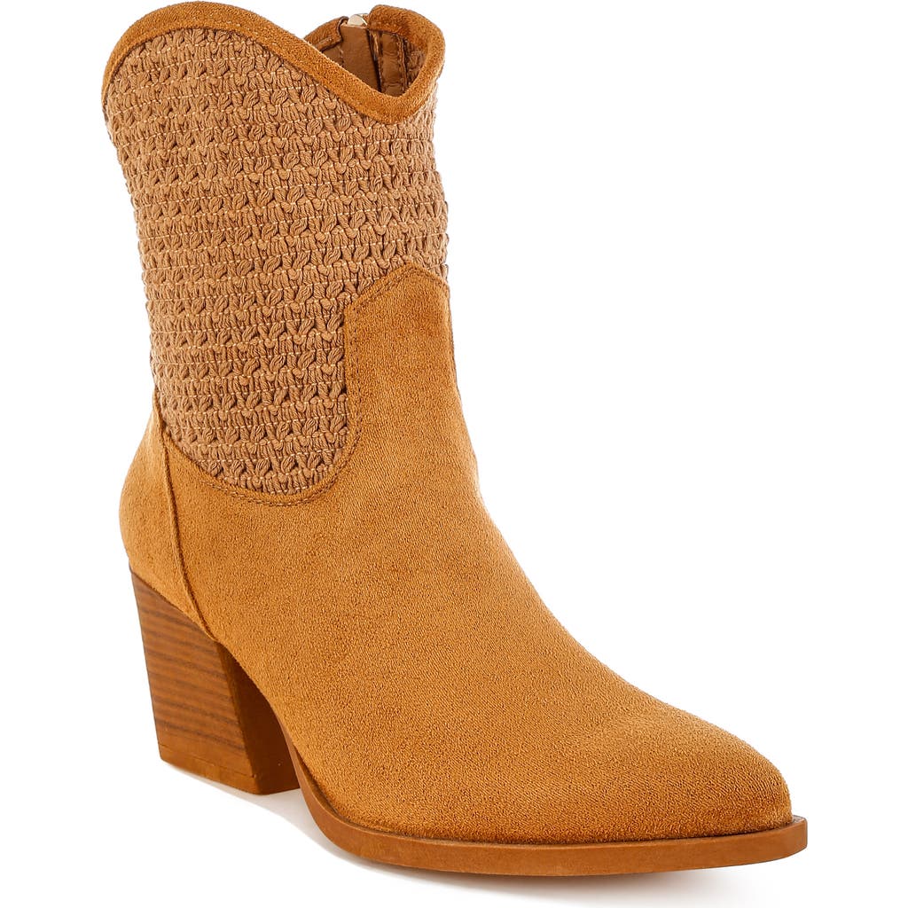 London Rag Bimmy Crochet Trim Western Bootie