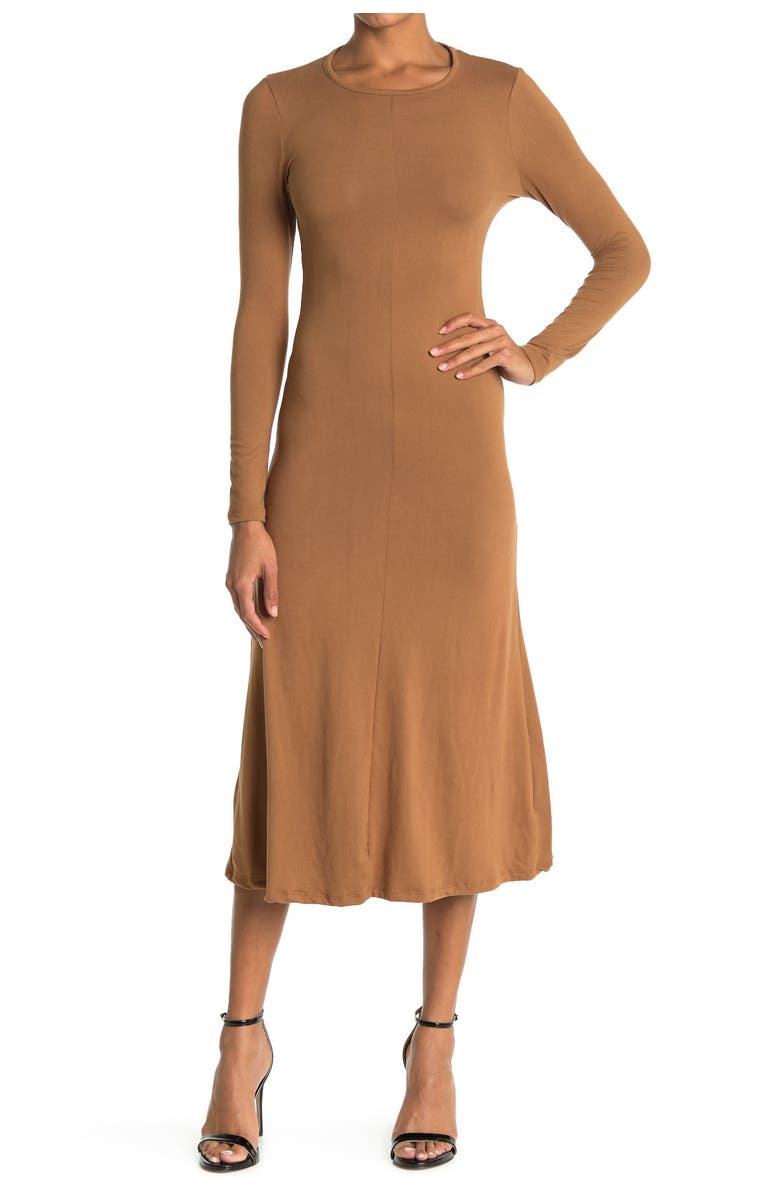 knee length dresses for ladies Baltic Born Womens Janna Velvet Midi Dress | Black + Bronze Floral