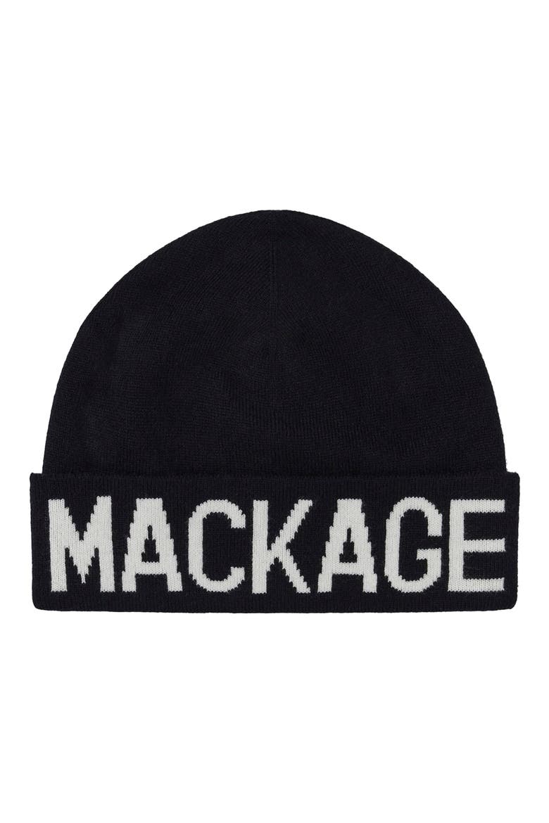 Kids' Kiko Cuff Recycled Wool Blend Rib Beanie, Main, color, BLACK