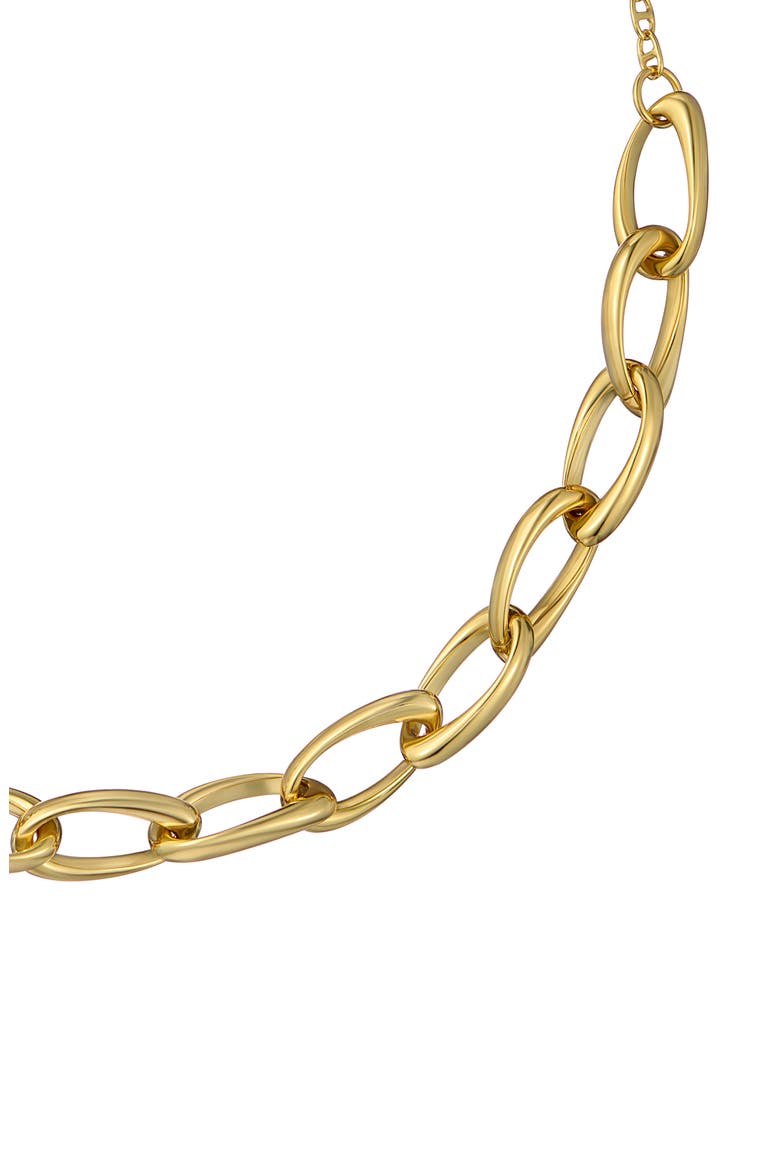 Corola Contour Chain Necklace, Alternate, color, METALLIC GOLD