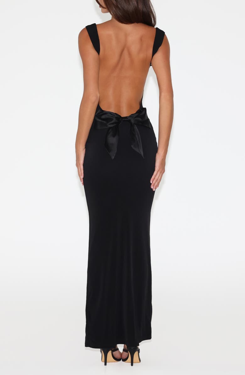 Tiger Mist Morana Evening Dress, Alternate, color, Black