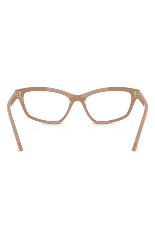 Swarovski 54mm Irregular Optical Glasses In Beige