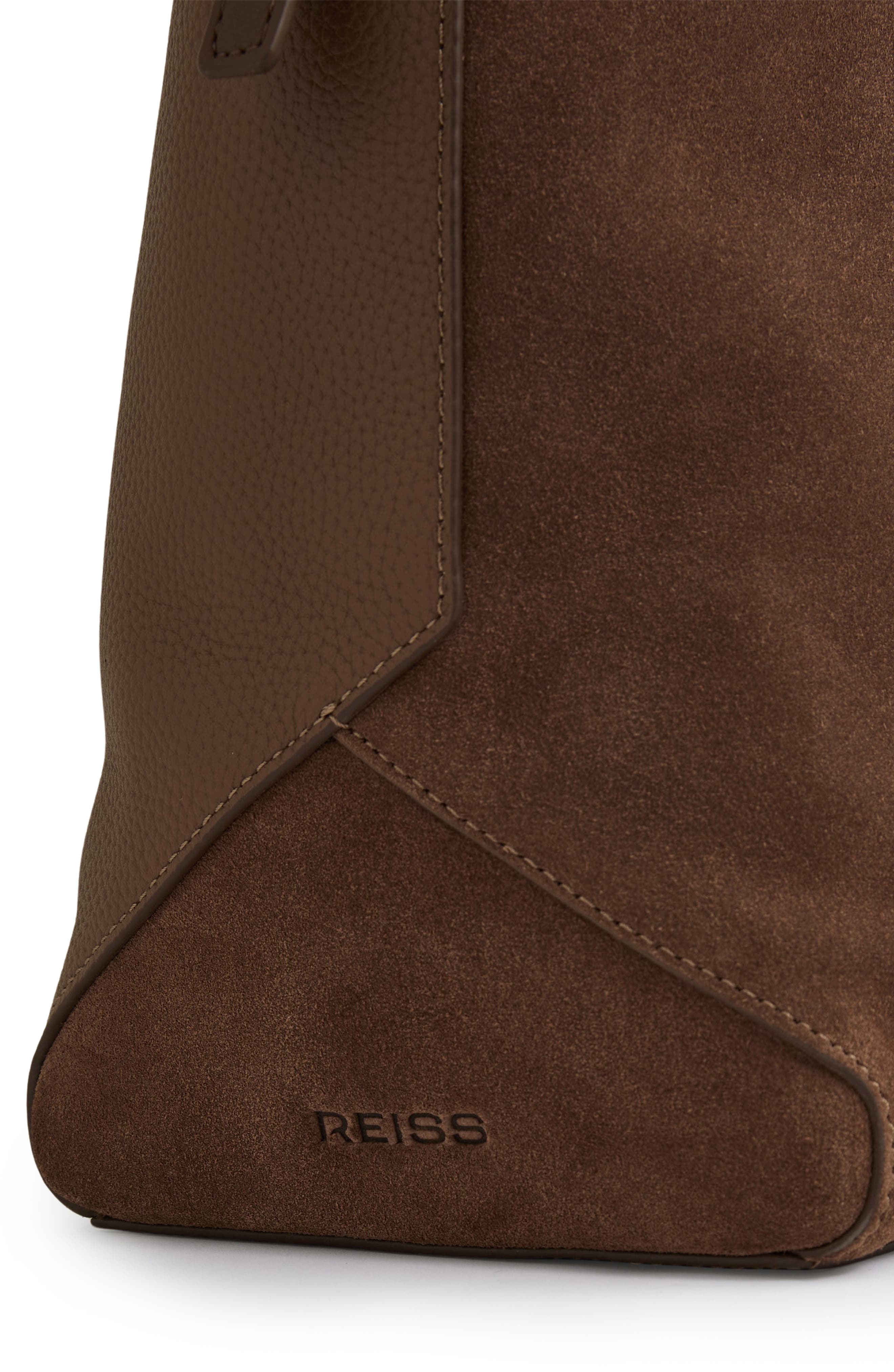 Reiss Shiba Suede Hobo Bag, Alternate, color, 