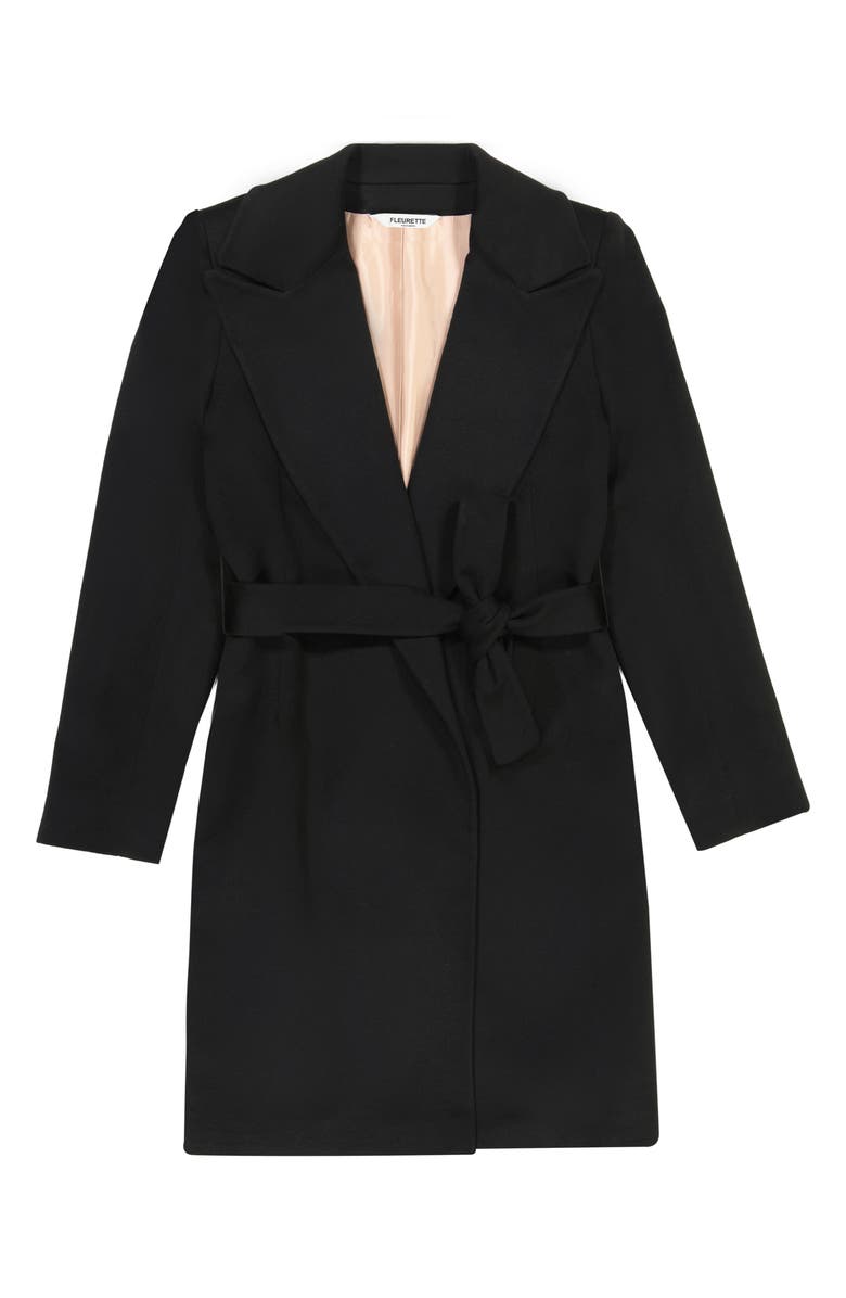 Fleurette Peaked Lapel Cashmere Wrap Coat, Alternate, color,