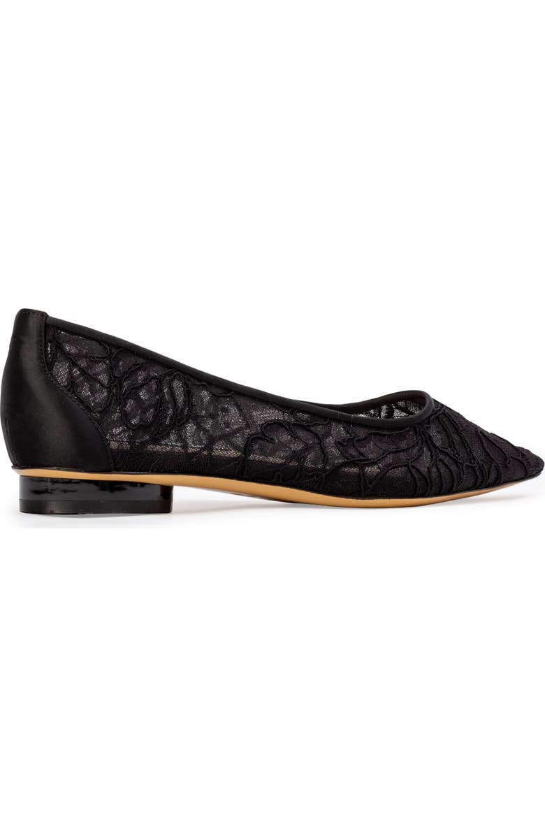 Anne Barge Jolie Flat, Alternate, color, Black Lace