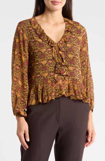 Ruffle Peplum Top