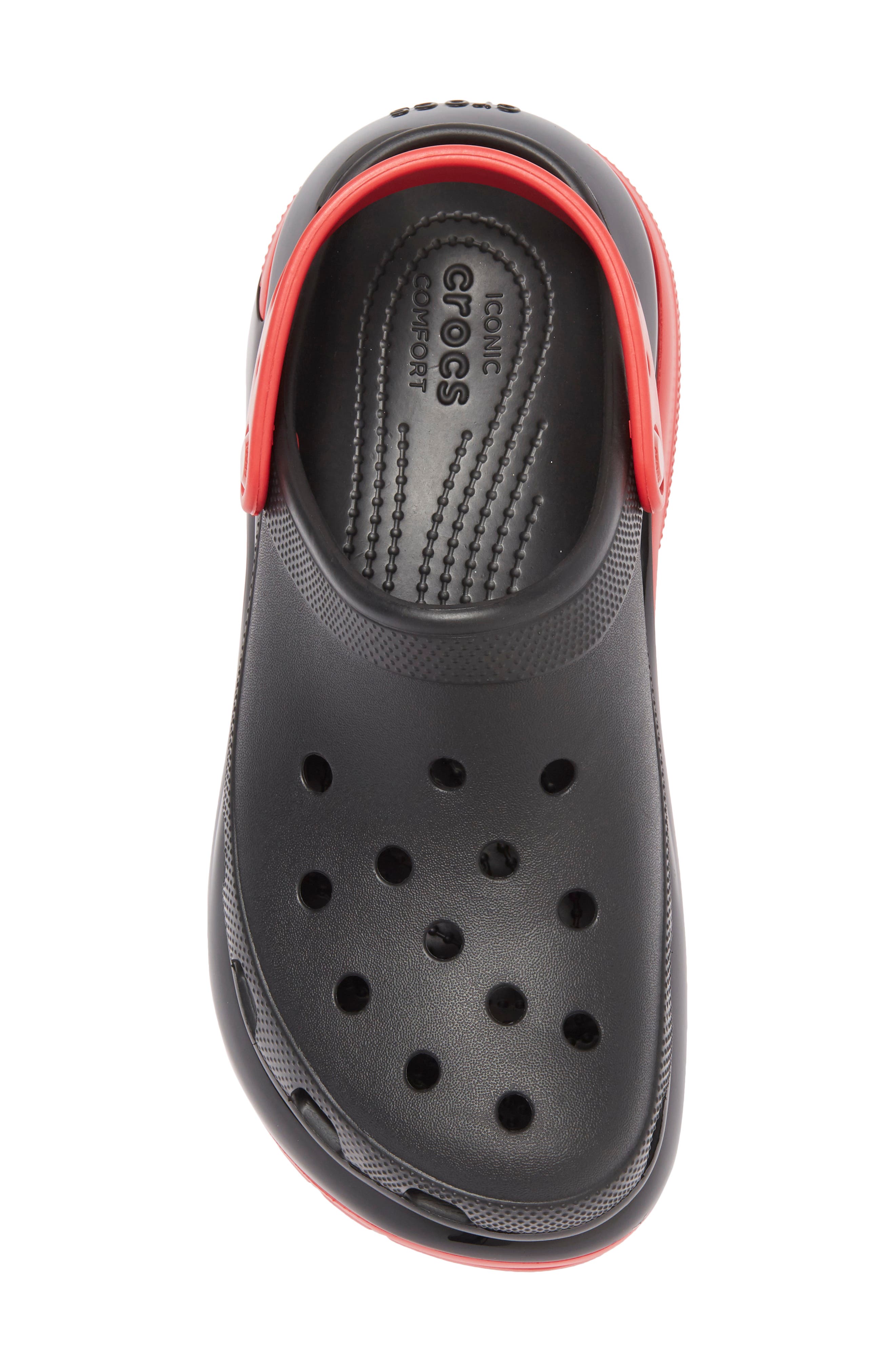 CROCS Mega Crush Clog, Alternate, color, Black/ Varsity Red