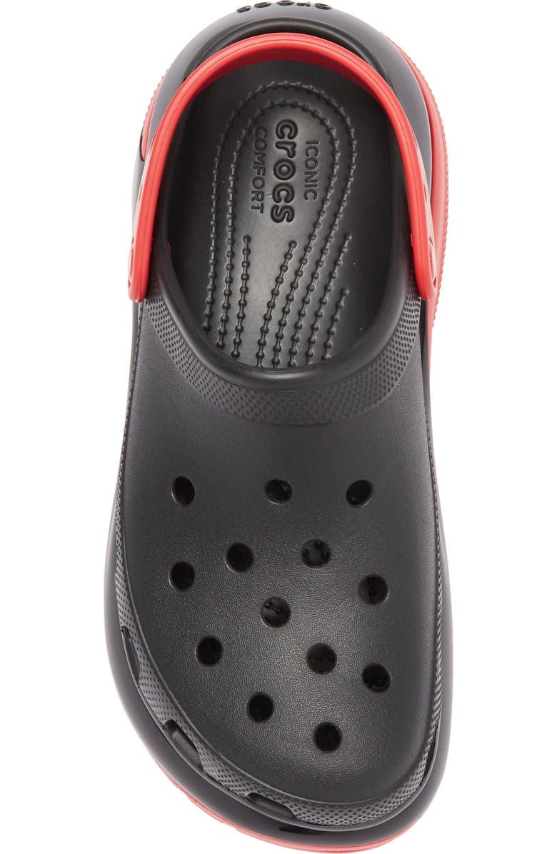 CROCS Mega Crush Clog, Alternate, color, Black/ Varsity Red