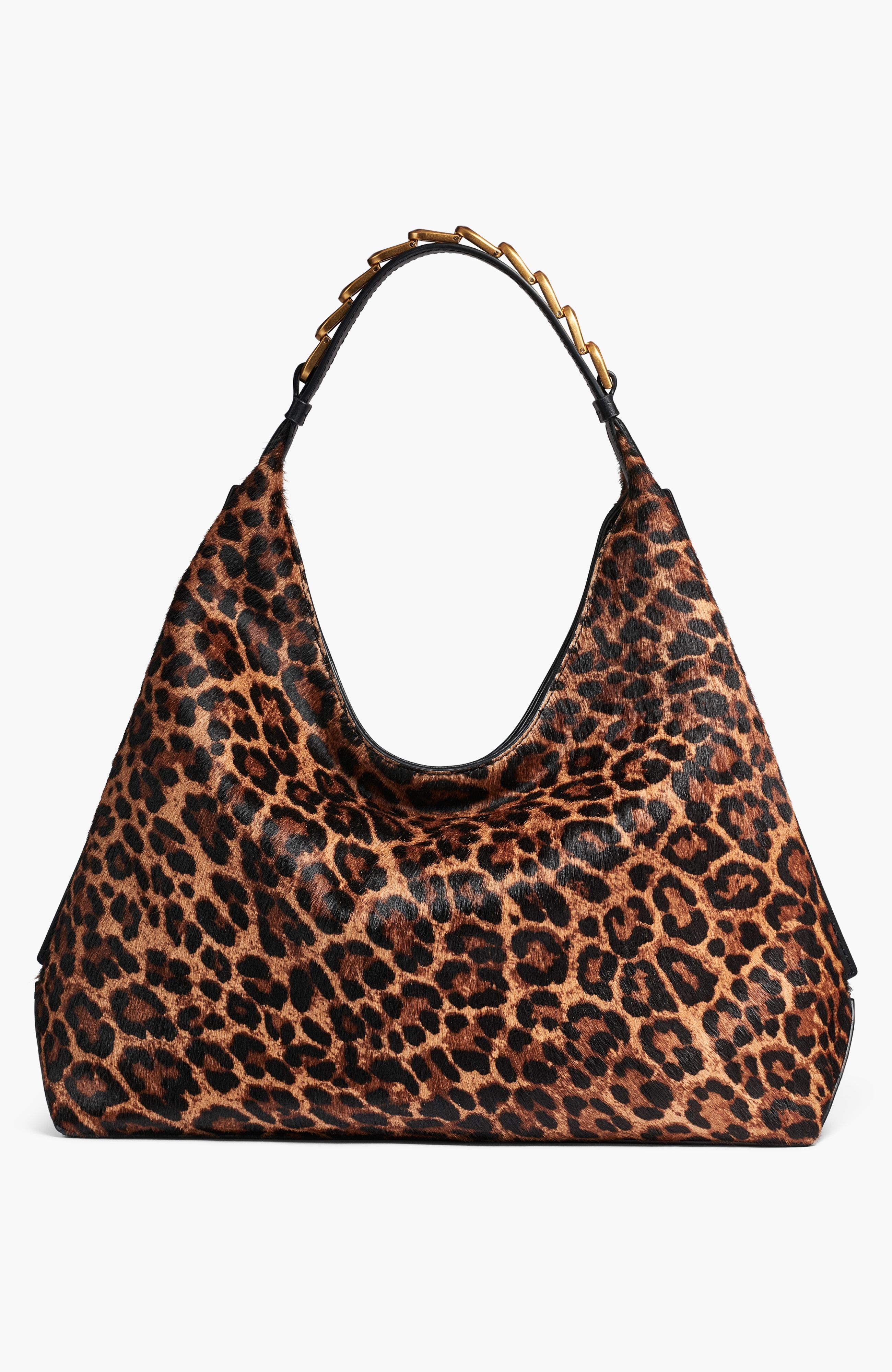 Donna Karan New York Belmore Leopard Small Shoulder, Main, color, 
