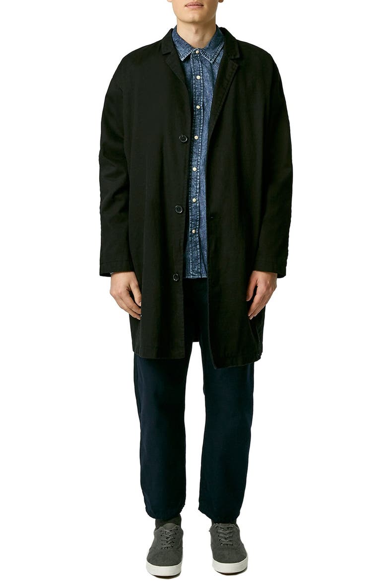 Acid Wash Denim Western Shirt, Alternate, color, MID BLUE