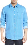Tommy Bahama Sea Glass Breezer Classic Fit Button-Up Linen Shirt